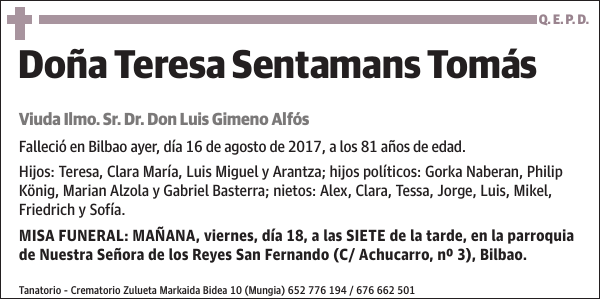 Teresa Sentamans Tomás