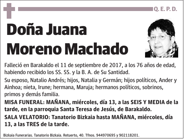 Juana Moreno Machado