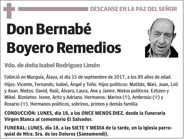 Bernabé Boyero Remedios