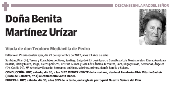 Benita Martínez Urízar