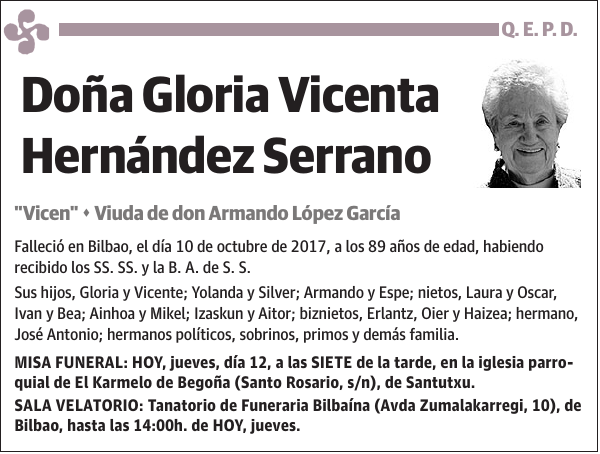 Gloria Vicenta Hernández Serrano