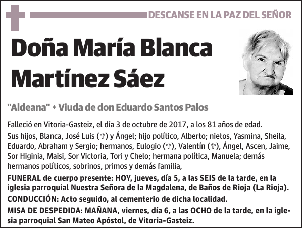 María Blanca Martínez Sáez