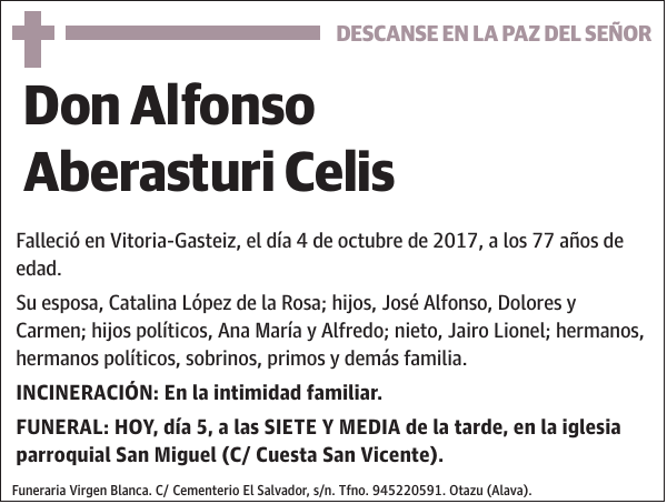 Alfonso Aberasturi Celis