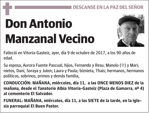 Antonio Manzanal Vecino