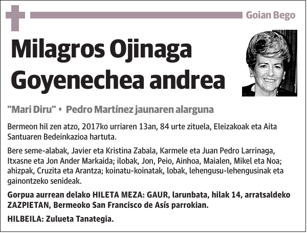 Milagros Ojinaga Goyenechea