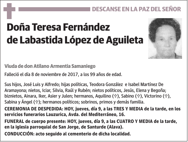 Teresa Fernández de Labastida López de Aguileta