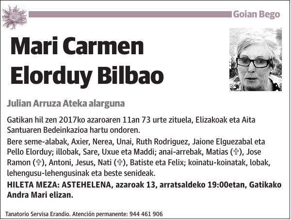 Mari Carmen Elorduy Bilbao