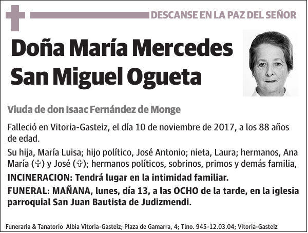 María Mercedes San Miguel Ogueta