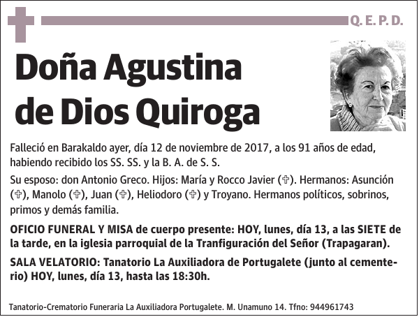 Agustina de Dios Quiroga