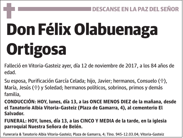 Félix Olabuenaga Ortigosa