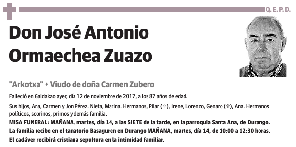 José Antonio Ormaechea Zuazo