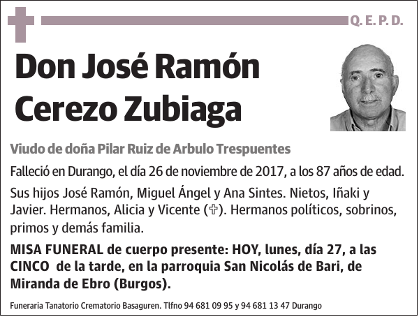 José Ramón Cerezo Zubiaga