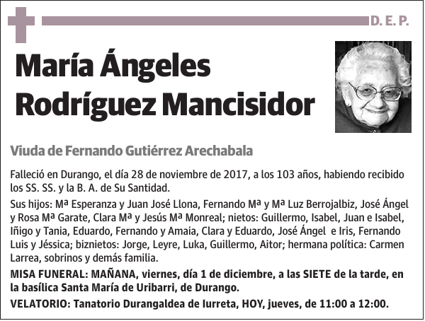 María Ángeles Rodríguez Mancisidor
