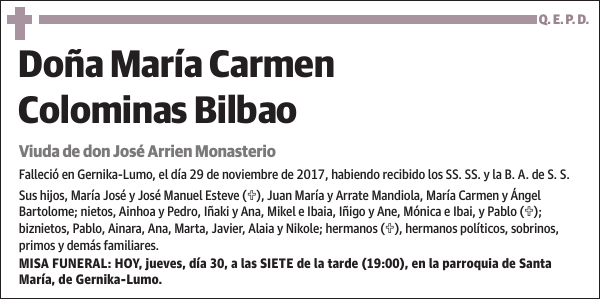 María Carmen Colominas Bilbao