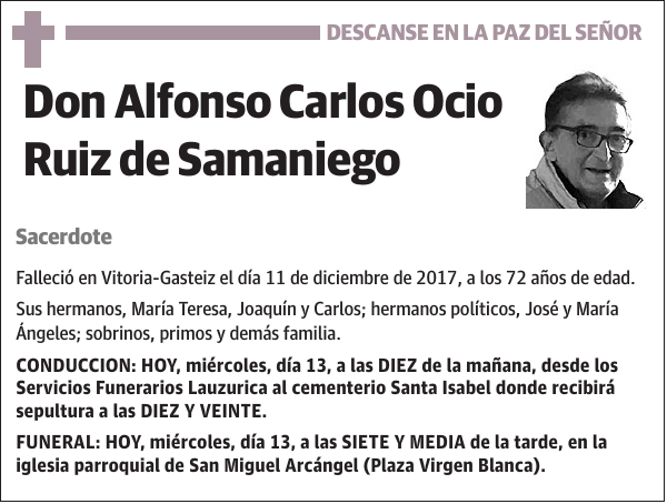 Alfonso Carlos Ocio Ruiz de Samaniego