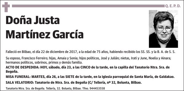 Justa Martínez García