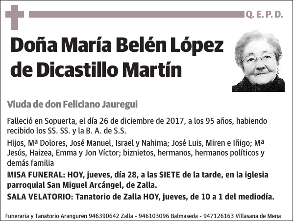 María Belén López de Dicastillo Martín