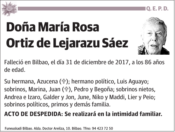 María Rosa Ortiz de Lejarazu Sáez