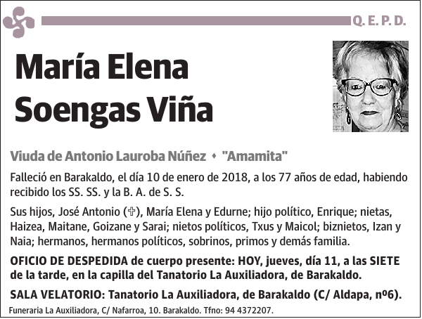 María Elena Soengas Viña