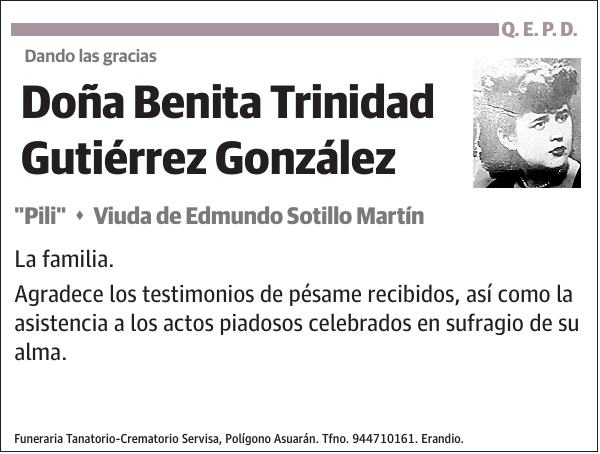Benita Trinidad Gutiérrez González