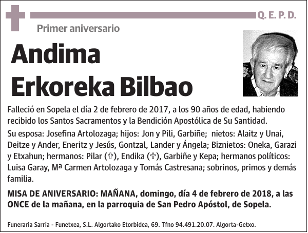 Andima Erkoreka Bilbao