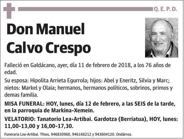 Manuel Calvo Crespo