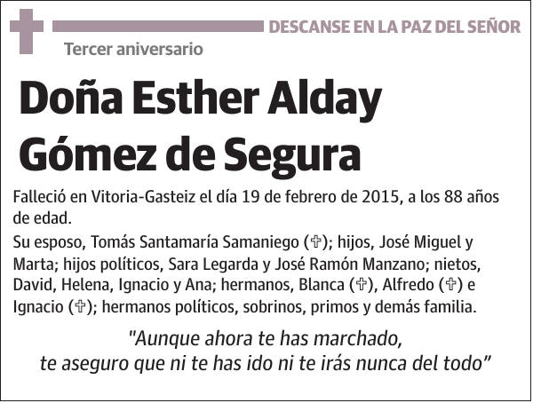 Esther Alday Gómez de Segura