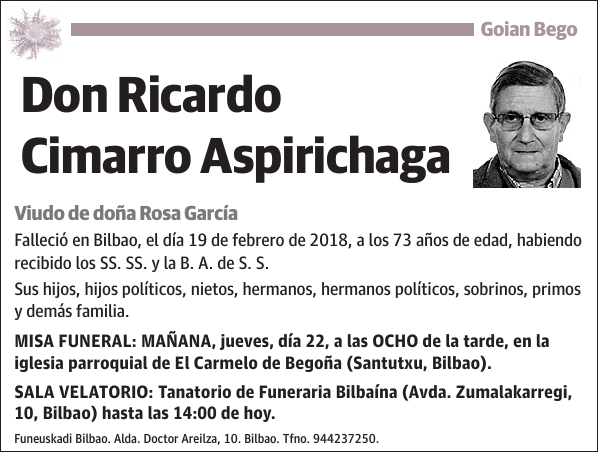 Ricardo Cimarro Aspirichaga