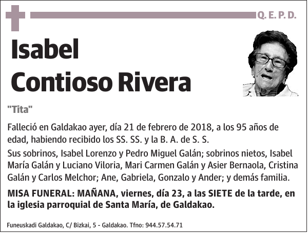 Isabel Contioso Rivera