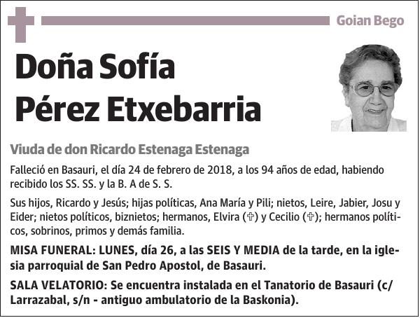 Sofía Pérez Etxebarria