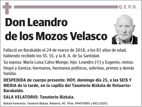 Leandro de los Mozos Velasco
