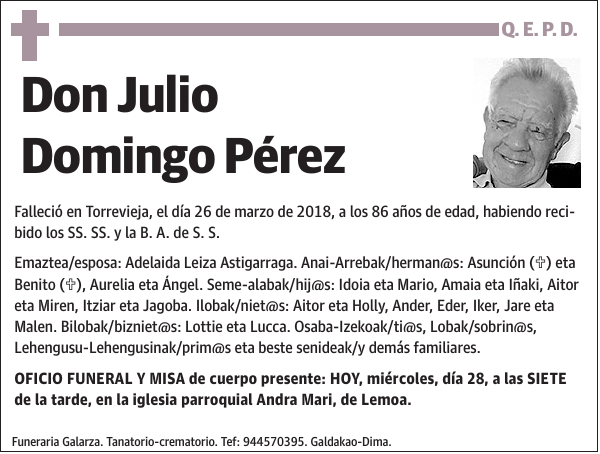 Julio Domingo Pérez
