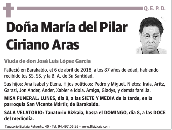 María del Pilar Ciriano Aras