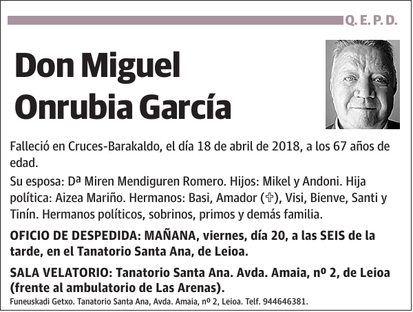 Miguel Onrubia García