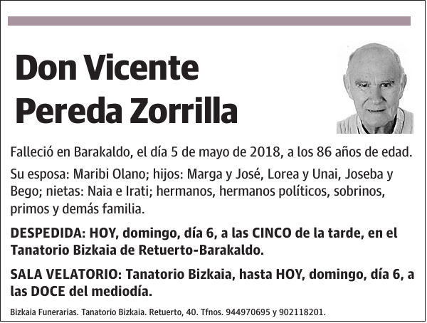 Vicente Pereda Zorrilla