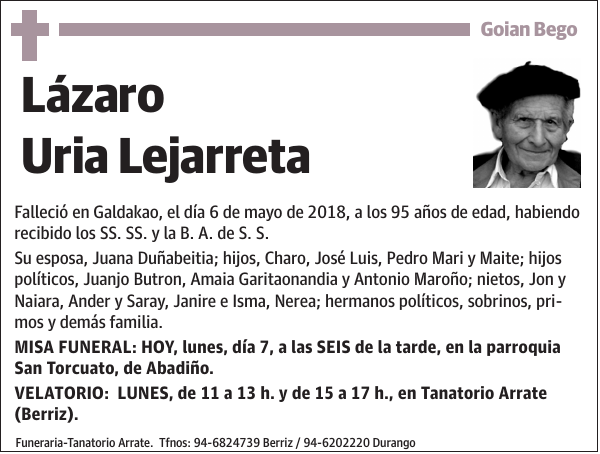 Lázaro Uria Lejarreta