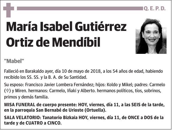 María Isabel Gutiérrez Ortiz de Mendíbil