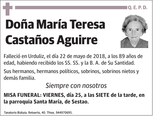 María Teresa Castaños Aguirre
