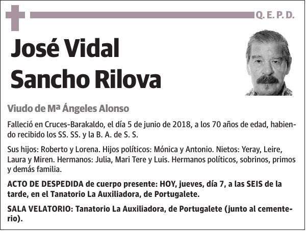 José Vidal Sancho Rilova