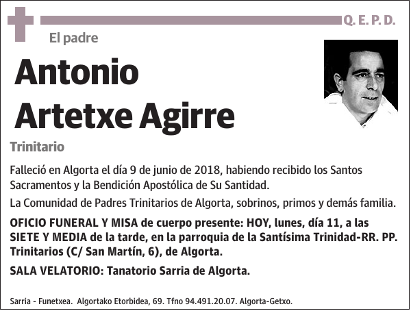 Antonio Artetxe Agirre