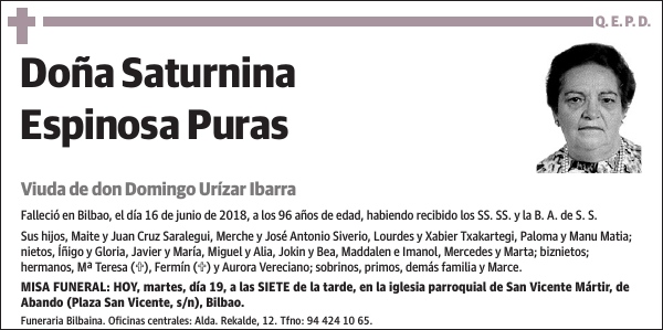 Saturnina Espinosa Puras