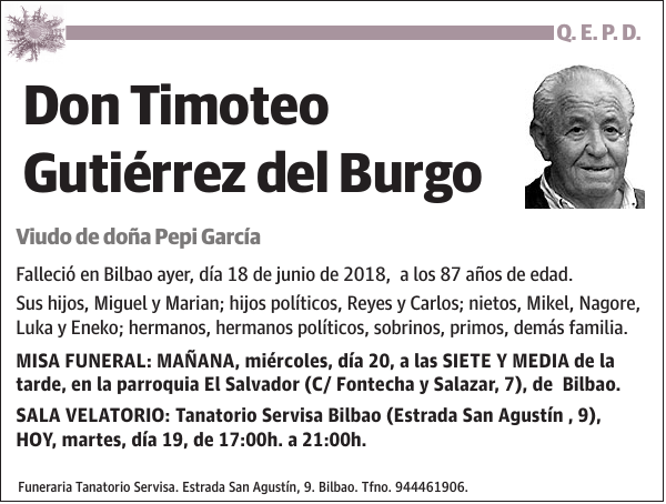 Timoteo Gutiérrez del Burgo