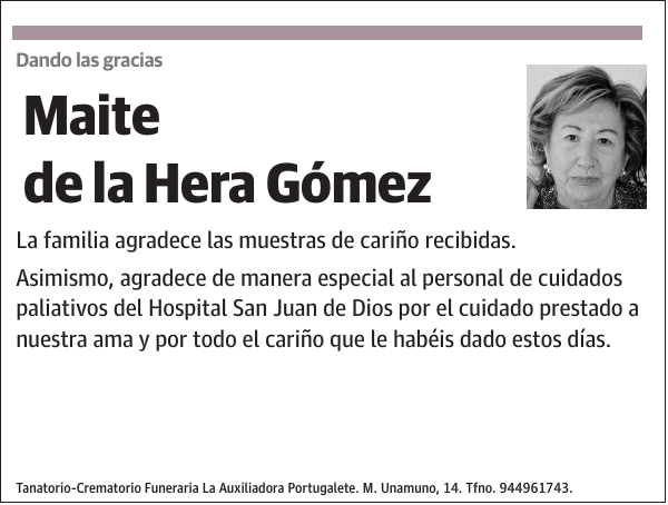 Maite de la Hera Gómez