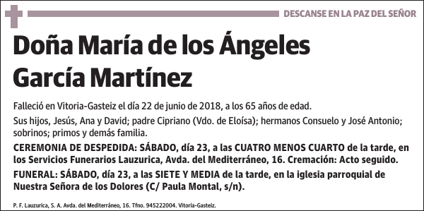 María de los Ángeles García Martínez