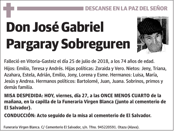 José Gabriel Pargaray Sobreguren