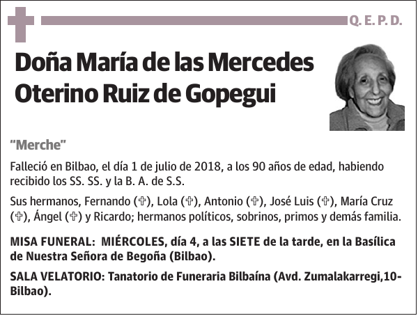 María de las Mercedes Oterino Ruiz de Gopegui