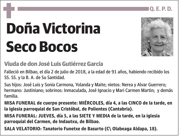 Victorina Seco Bocos