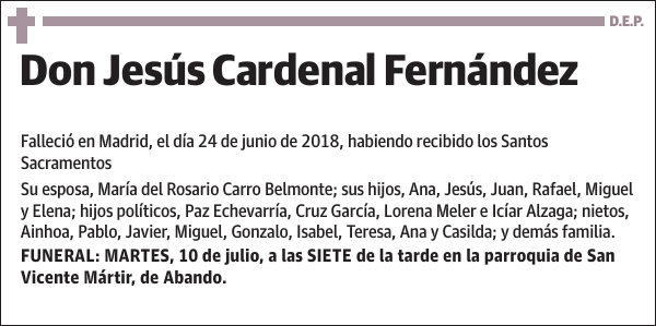 Jesús Cardenal Fernández