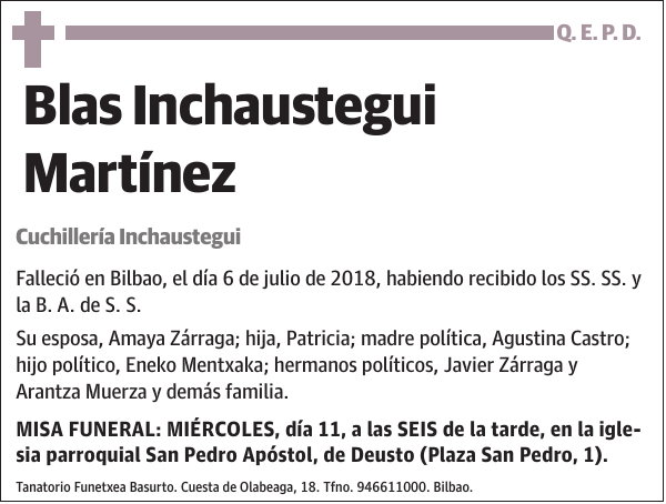Blas Inchaustegui Martínez