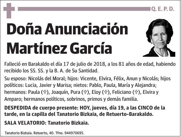 Anunciación Martínez García